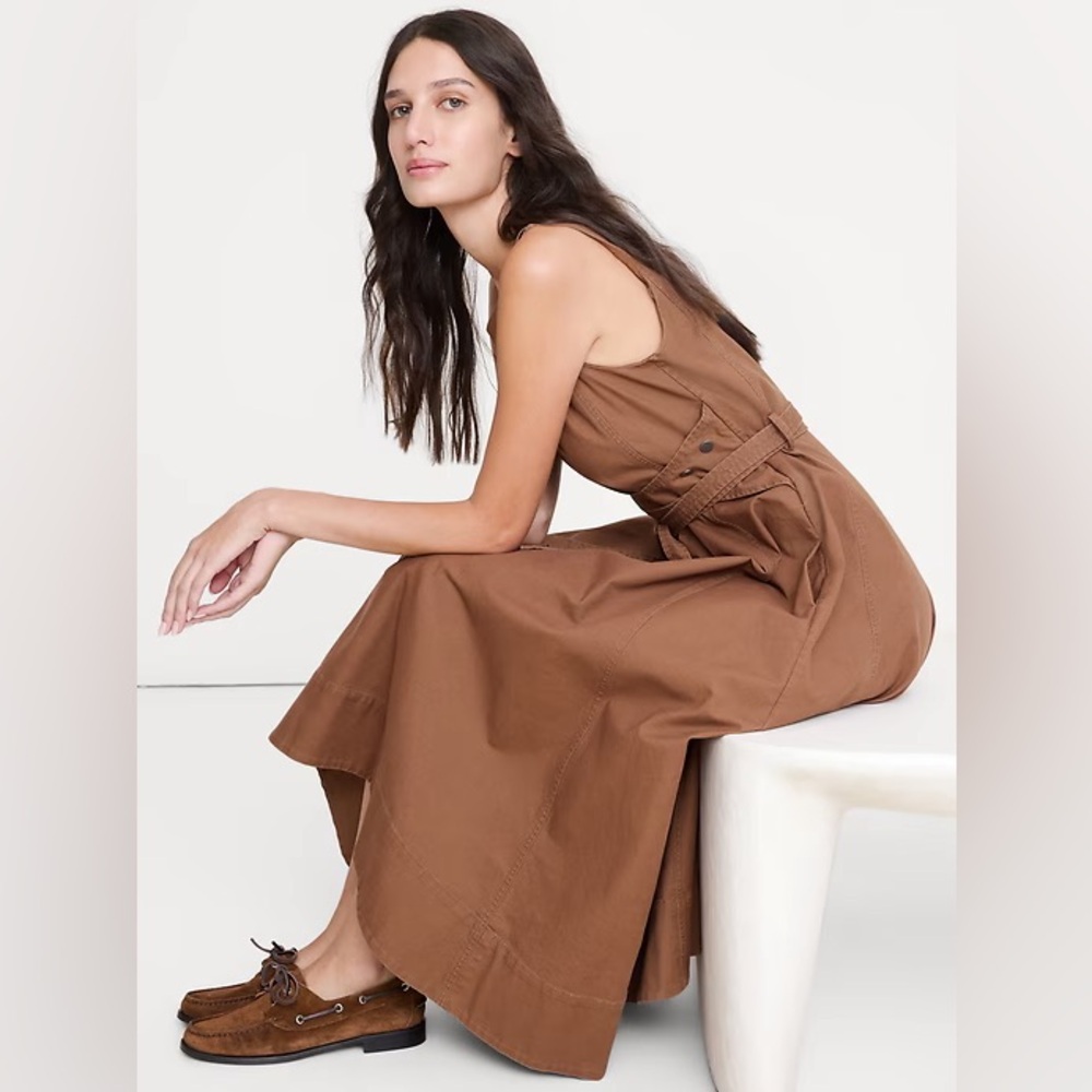 NWT! Banana Republic Cotton Canvas Midi Dress - Size XXL - Picture 2 of 4